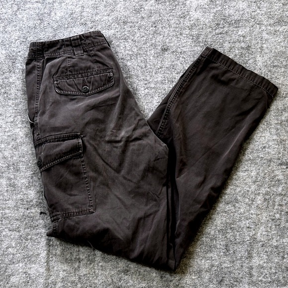 L.L.Bean Cargo Pants Womens 4 Cotton Utility Relaxed Fit Hiking Outdoor Mid Rise - Picture 1 of 9